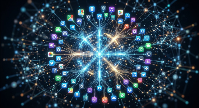 Abstract visualization of application integrations