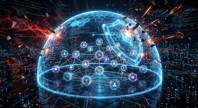 Digital shield protecting a network of AI agents